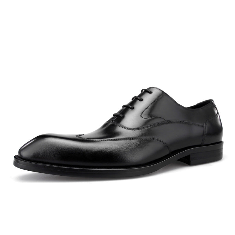 New top layer cowhide business leather shoes handmade single shoes wedding shoes