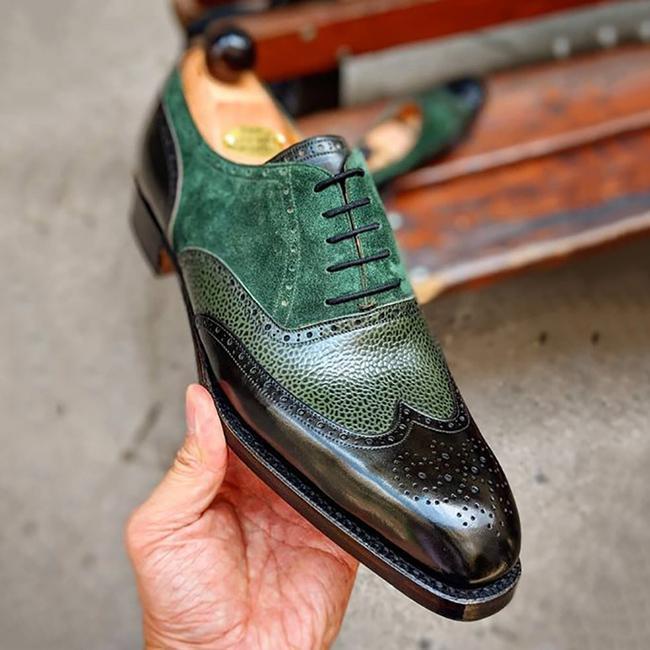 Oxford Leather Suede Men's shoes